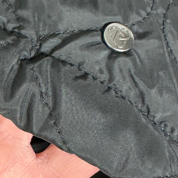 NEW Nordstrom Zella Quilted Bomber Jacket Black Size XL Lightweight Coat Puffer - Picture 14 of 15